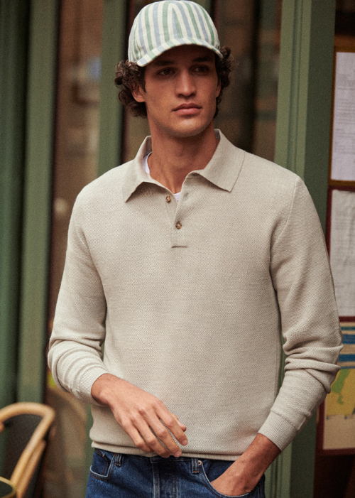 Octobre Editions - Pull Barret Gris Clair
