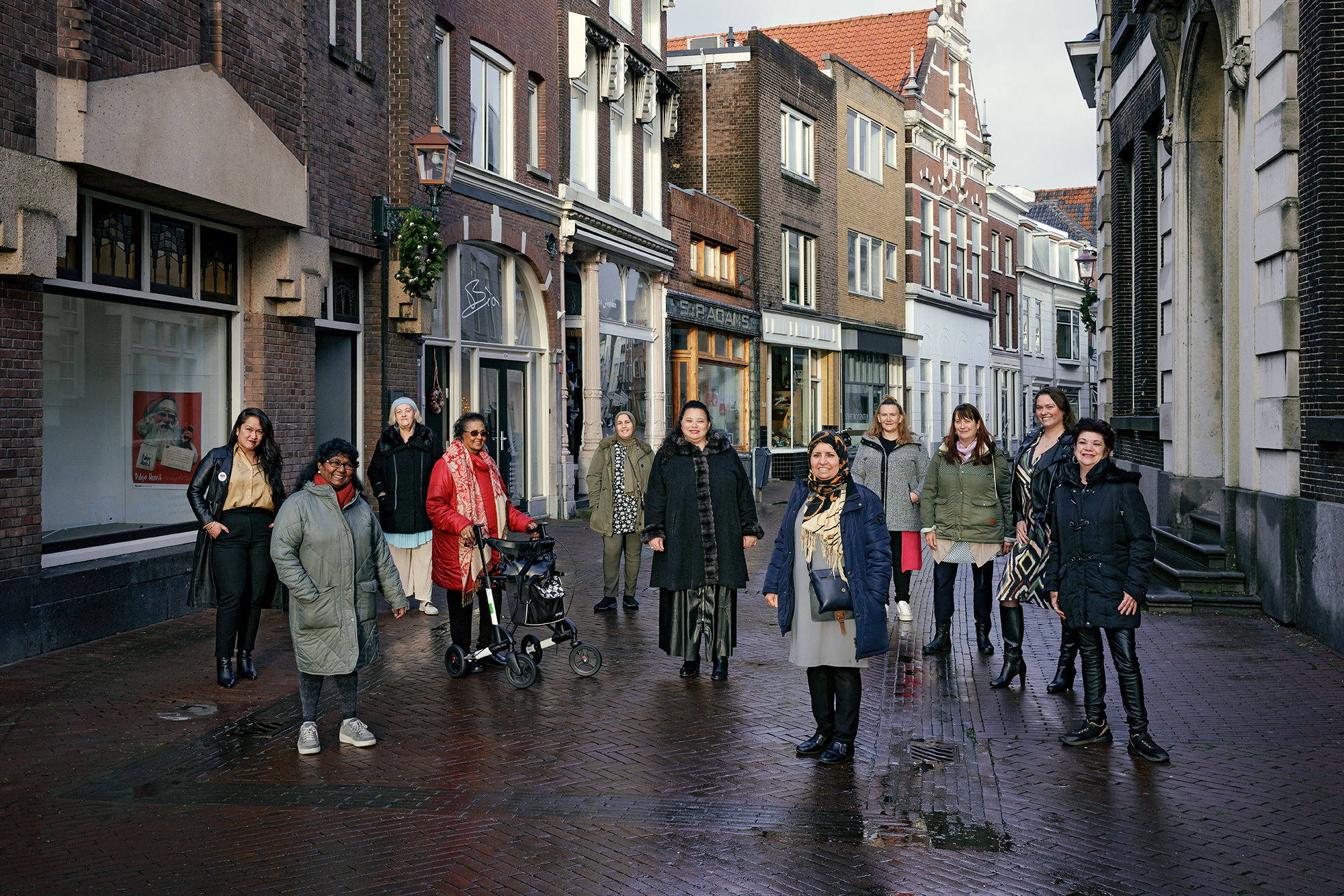 Ervaringsdeskundigen 'Uit armoede' in de Hoogstraat, Foto Aad Hoogendoorn