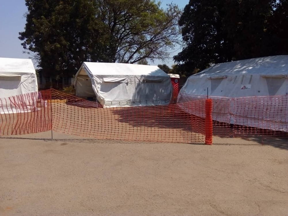 A Cholera Stabilizing Centre in Budiriro, Harare that was set up by MSF to support the City of Harare health department to respond to the cholera outbreak. MSF set up cholera treatment centres in Harare and Buhera during the cholera outbreak in Zimbabwe. Photographer: Gloria Ganyani A Cholera Stabilizing Centre in Budiriro, Harare that was set up by MSF to support the City of Harare health department to respond to the cholera outbreak. MSF set up cholera treatment centres in Harare and Buhera during the cholera outbreak in Zimbabwe. Photographer: Gloria Ganyani