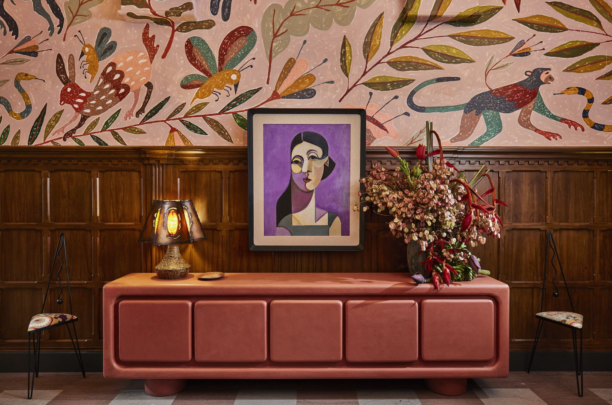 Downtown L.A. Proper Hotel - Reception, by Kelly Wearstler (Image Credit: The Ingalls)