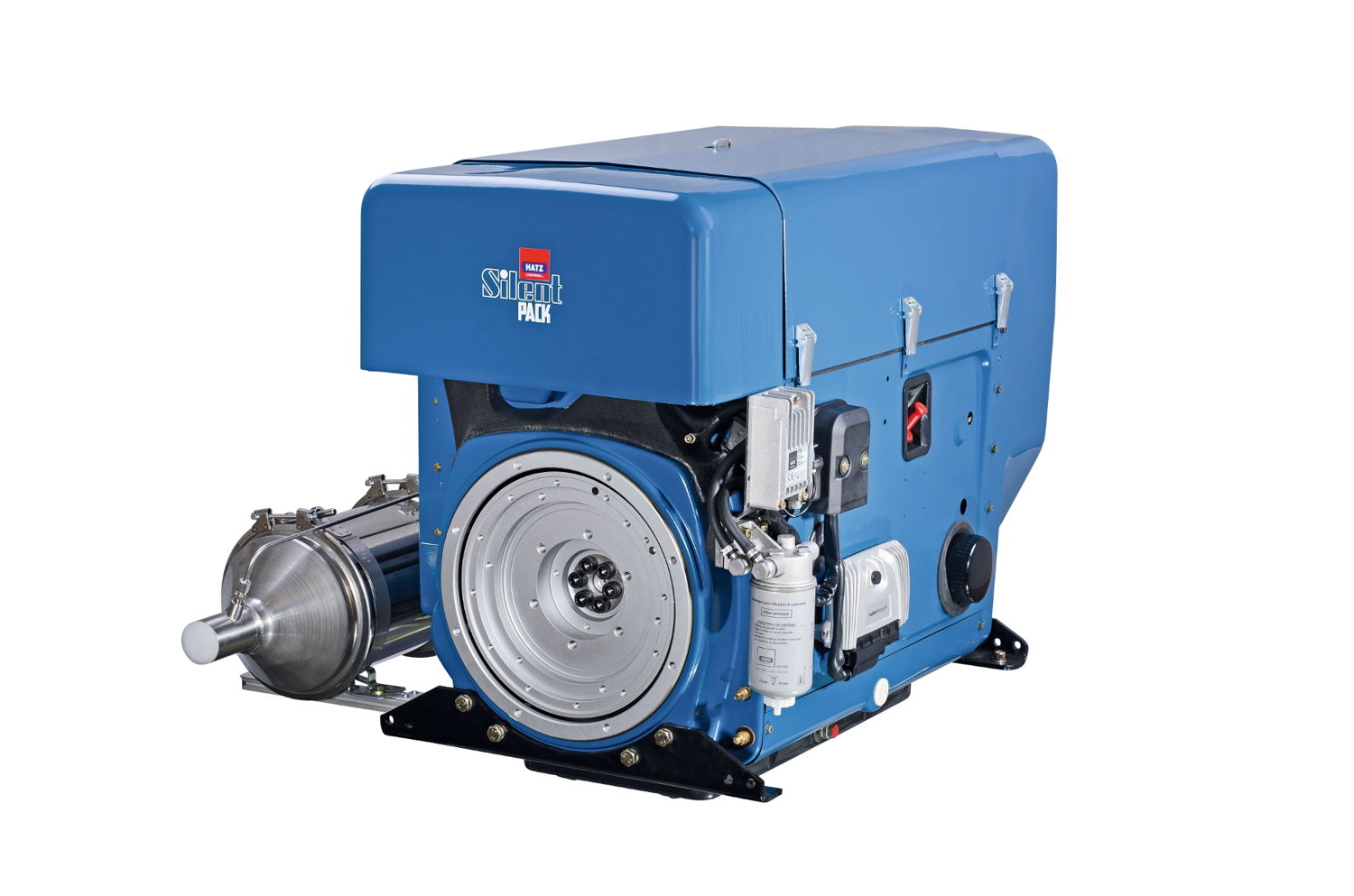 Air-cooled Hatz 4L43C diesel engine for industrial use equipped with particulate filter and exhaust gas recirculation