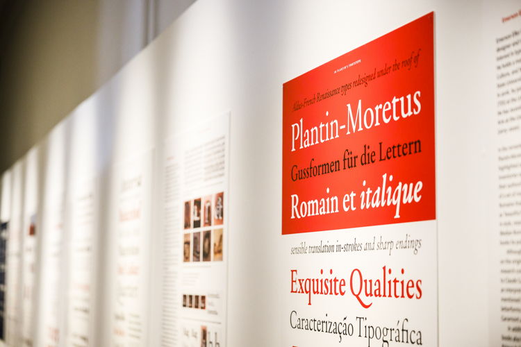EXPO In de sporen van Plantin. Afstudeerwerken Book/Type Design, Plantin Instituut voor Typografie. Foto: Victoriano Moreno