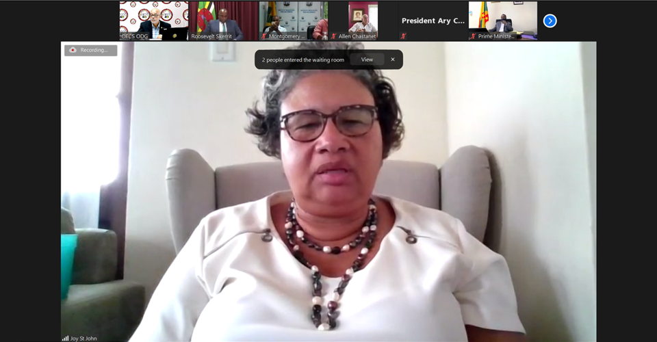 Dr. Joy St. John, Executive Director of the Caribbean Regional Public Health Agency
