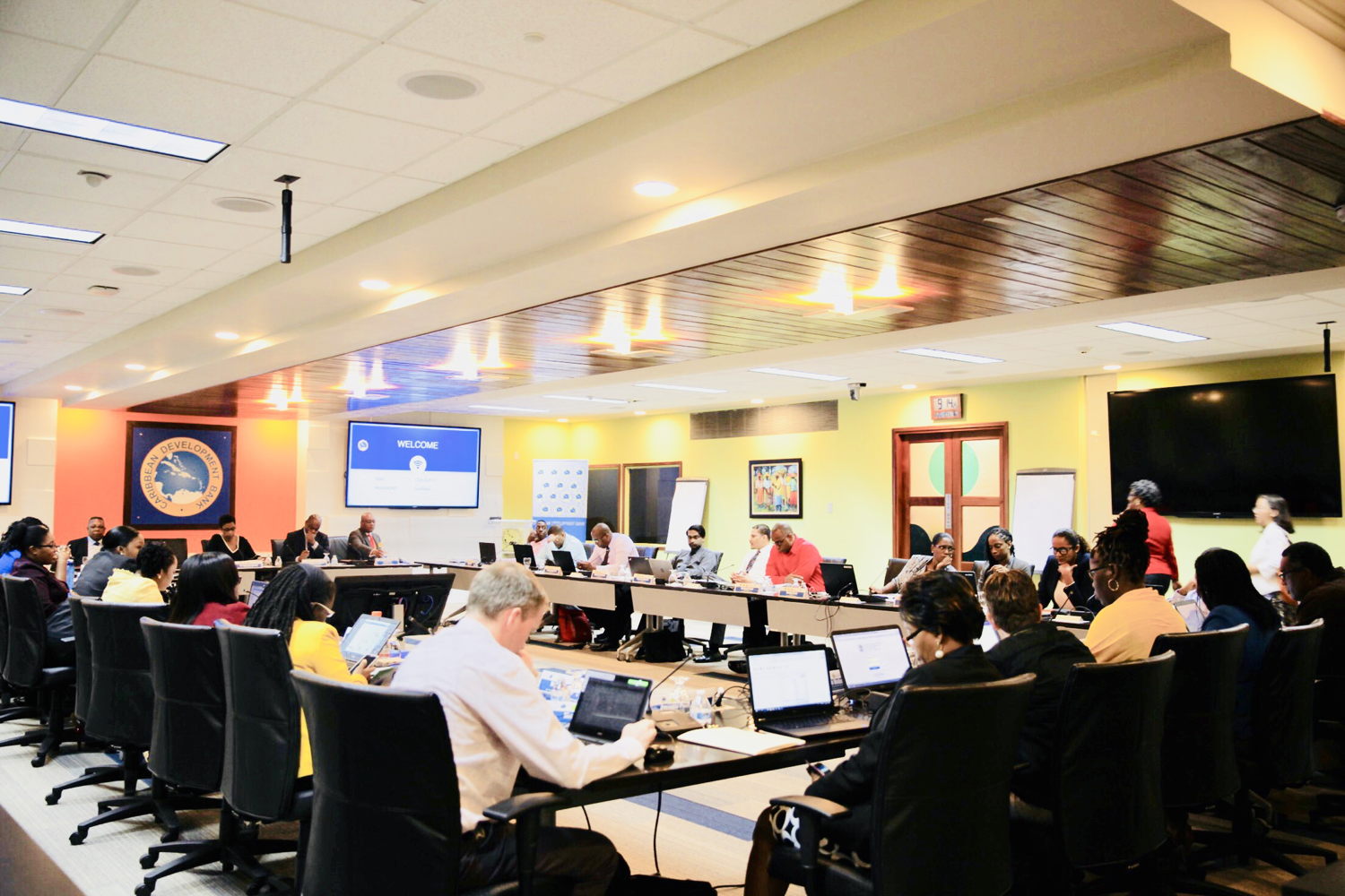 Cross section of participants during training.