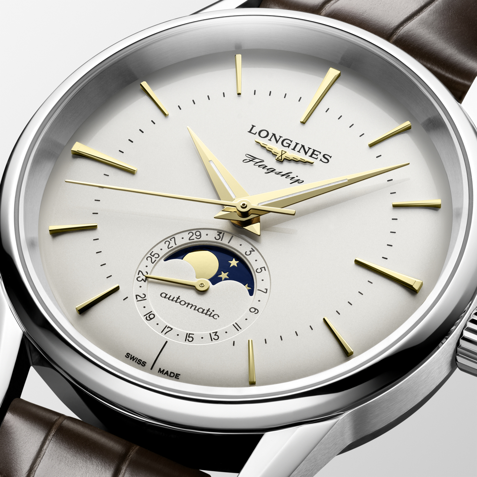 Longines unveils its new FLAGSHIP HERITAGE models with moon phase