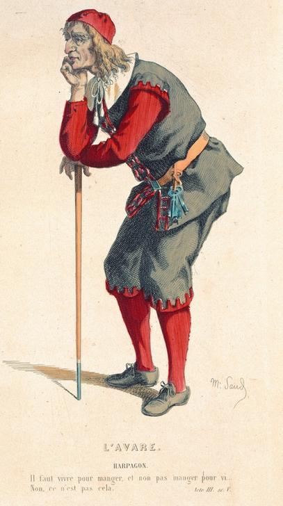 Harpagon, Oeuvres complètes de Molière (c) akg-images