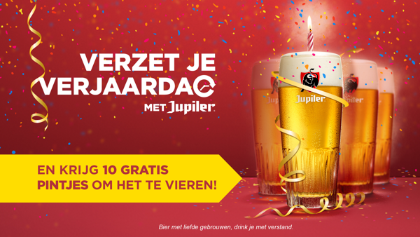 Your birthday is not lock-down compatible? Jupiler offers you to postpone it!