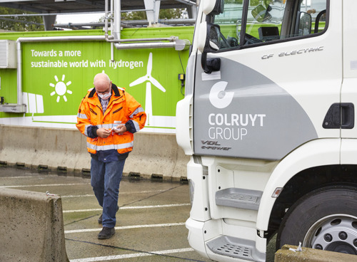 Colruyt Group test waterstofvrachtwagen van 27 ton in België en Frankrijk