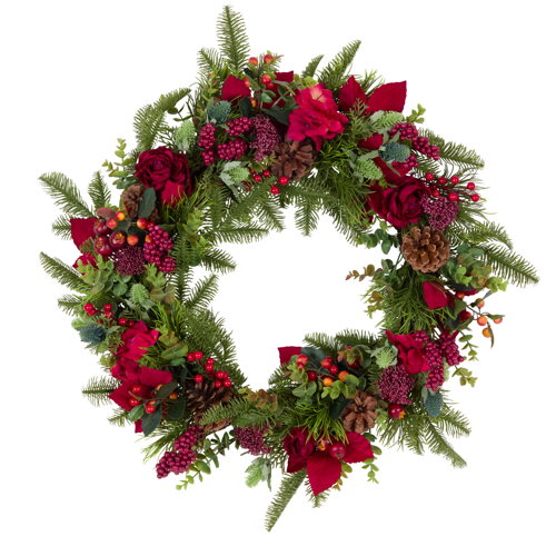 Habitat Plum Foliage Traditional  XL Wreath - 24in, £35, 5665385