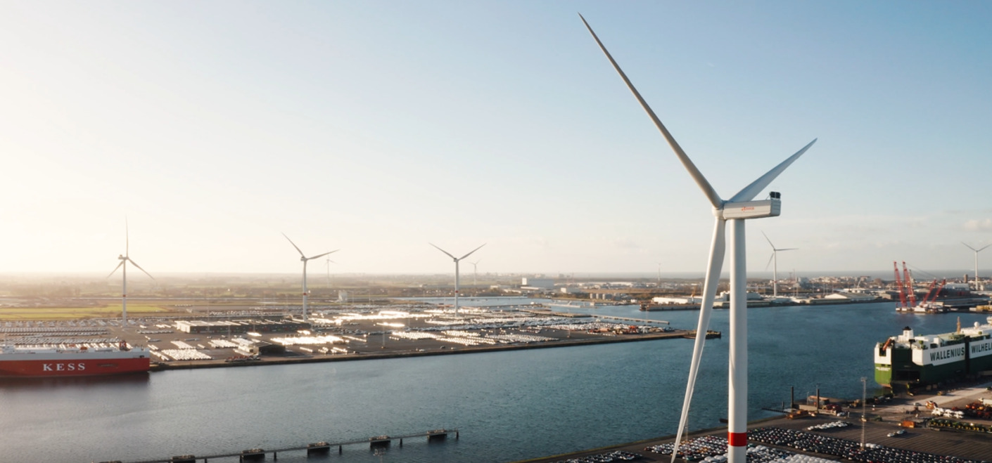 Haven van Zeebrugge huldigt groot nieuw onshore windpark in
