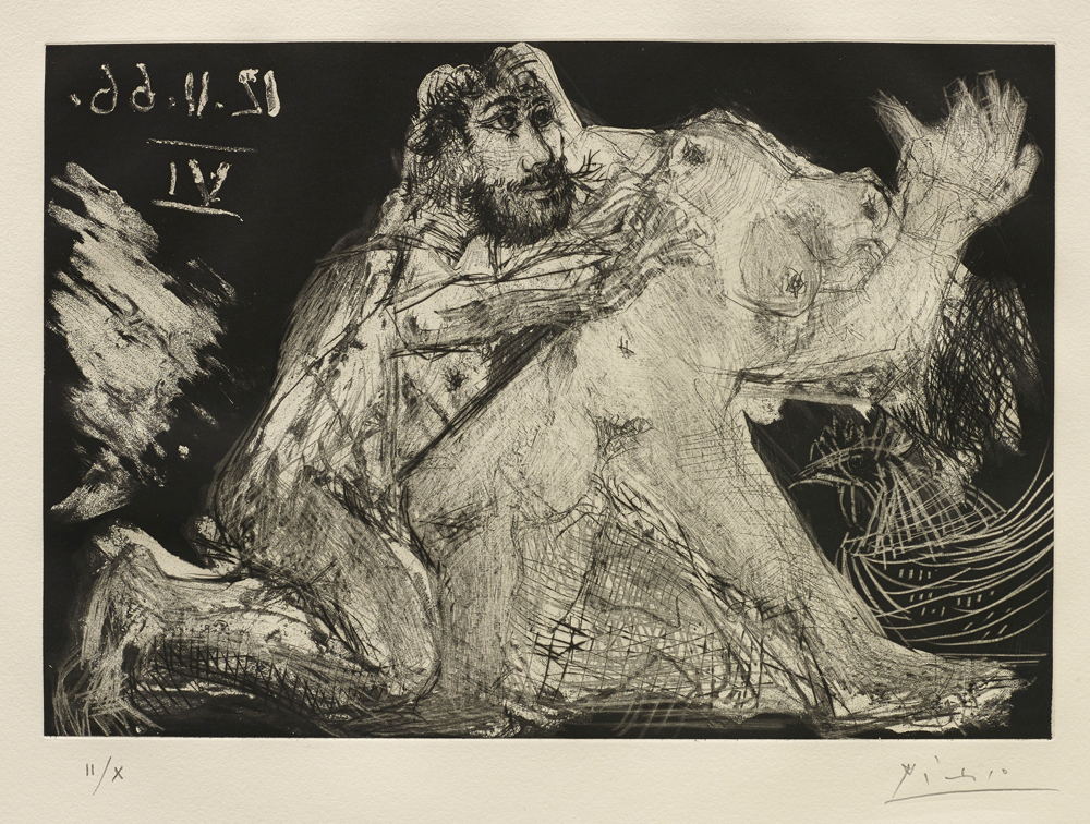 Pablo Picasso, 1881-1973.
Le cocu magnifique portfolio, 1968.
Precio estimado: $70,000 – 90,000 USD
Imagen cortesía de: Phillips. Pablo Picasso, 1881-1973.
Le cocu magnifique portfolio, 1968.
Precio estimado: $70,000 – 90,000 USD
Imagen cortesía de: Phillips.
