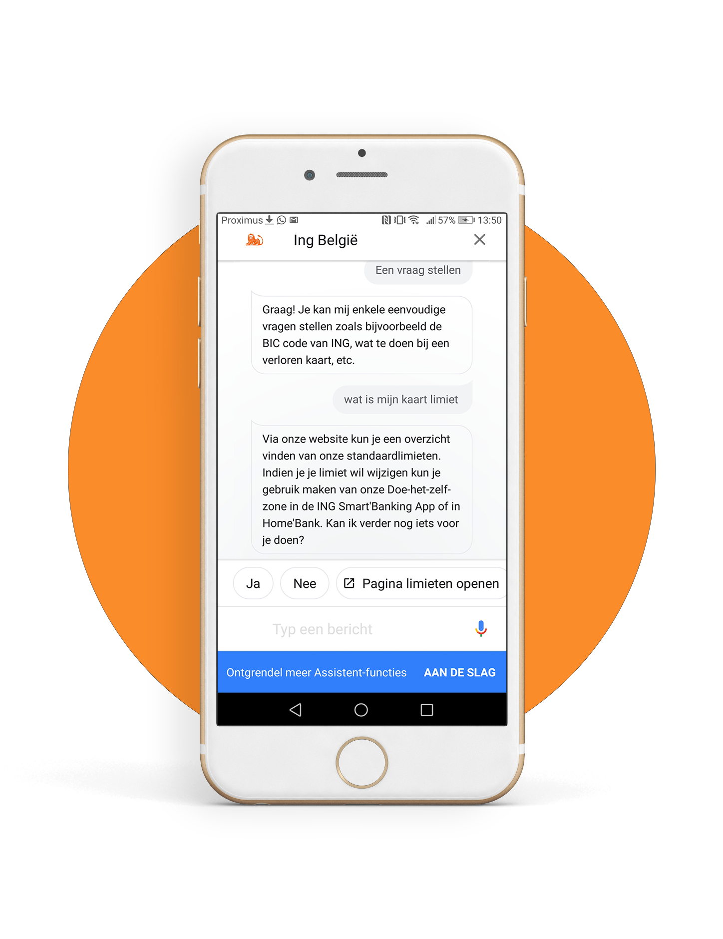 ING België eerste Belgische bank die toepassing voor Google Assistent ontwikkelt