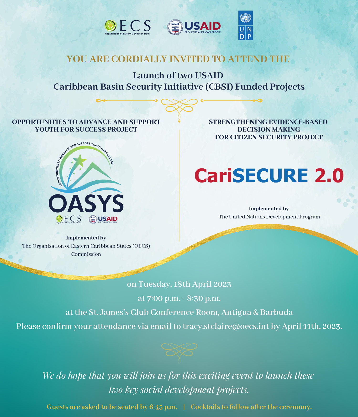 OASYS Launch Invitation 