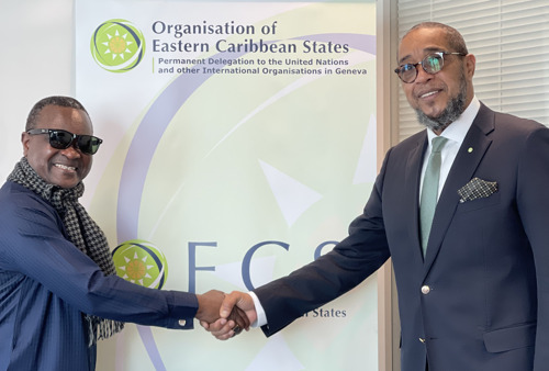 Nigerian Ambassador Pays Courtesy Call on OECS Ambassador in Geneva