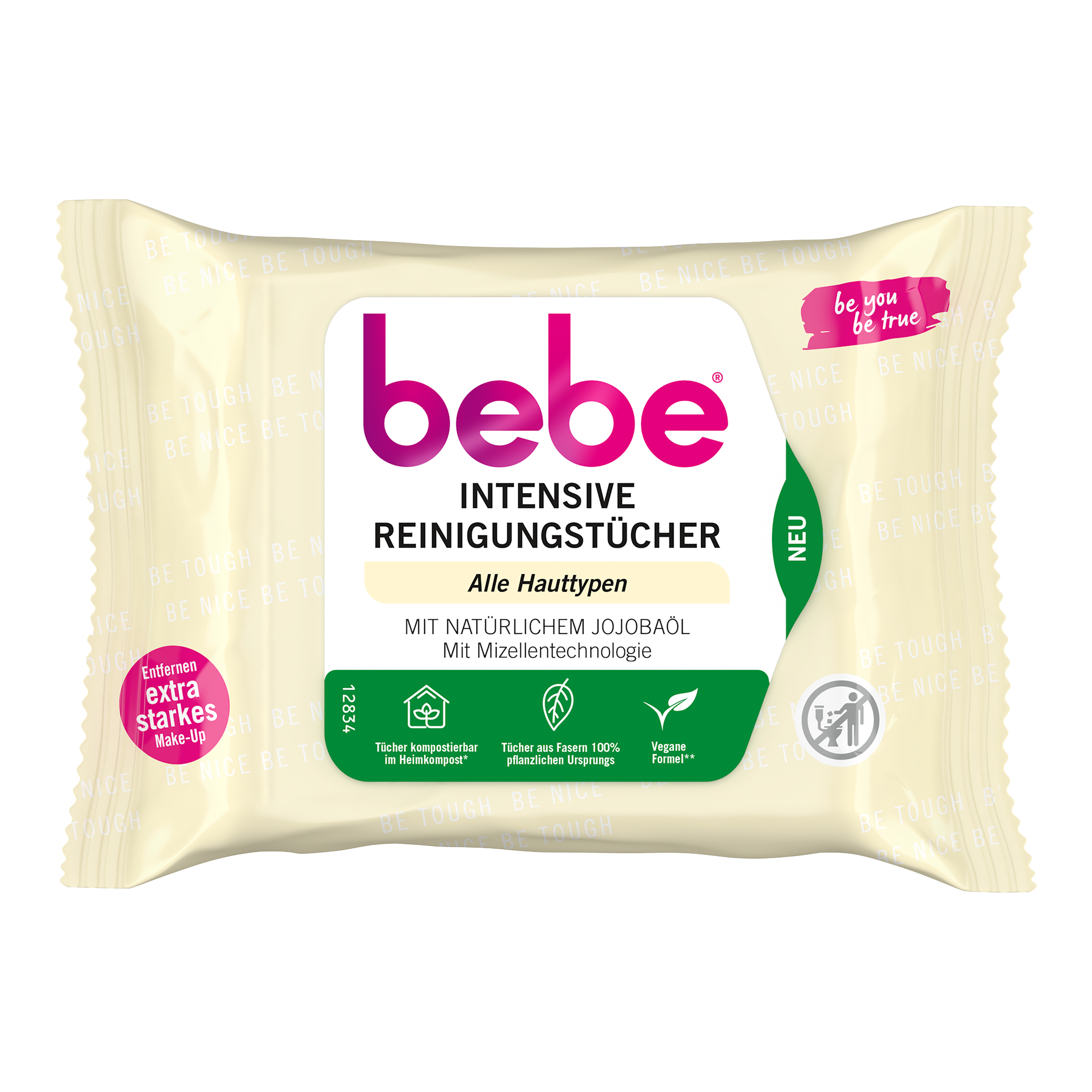 bebe® Intensive Reinigungstücher mit natürlichem Jojobaöl