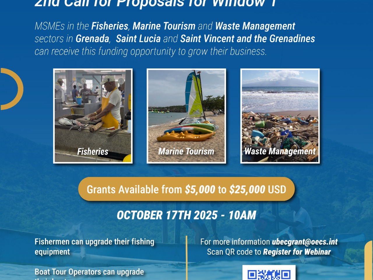 OECS Commission Launches 2nd Call for Proposals for Window 1 for the Regional MSME Matching Grants Programme