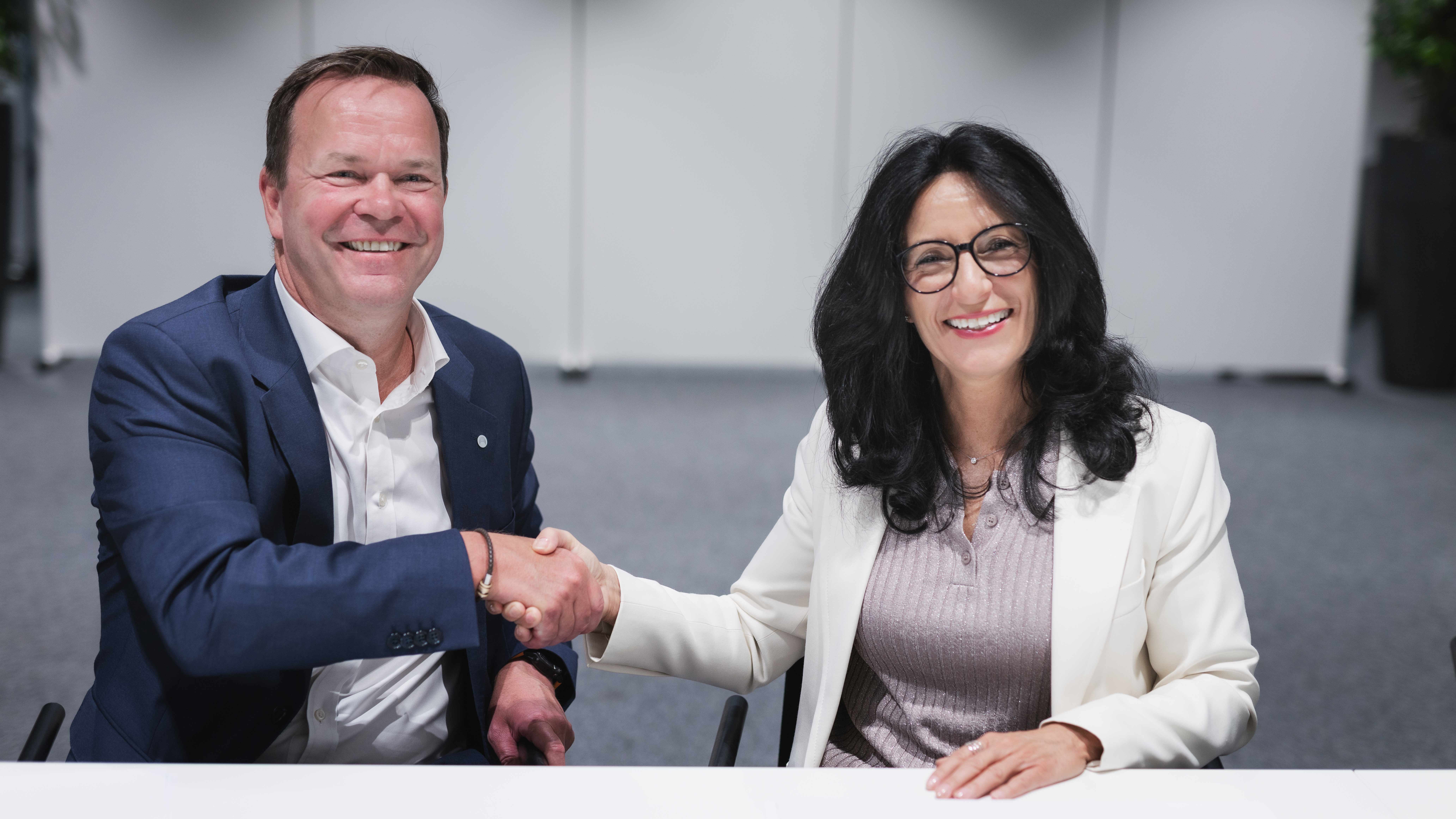 Eivind Kallevik, President and CEO of Norsk Hydro, Barbara Frenkel, Executive Board Member for Procurement at Porsche AG, 2024, Porsche AG