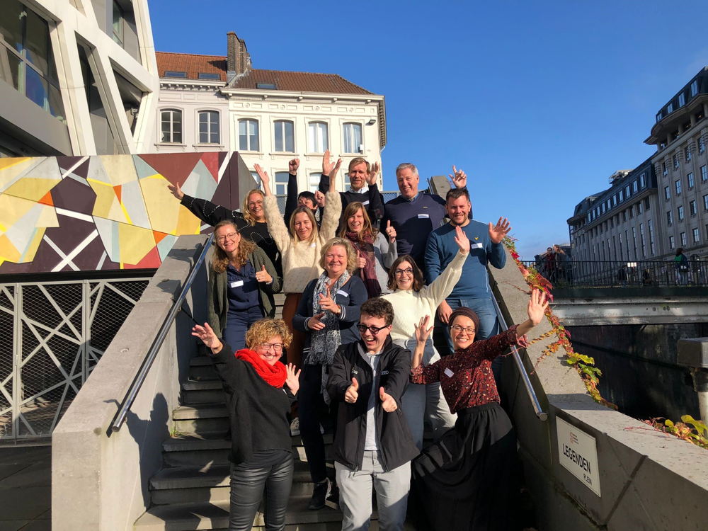 Welt groepsfoto kickoff