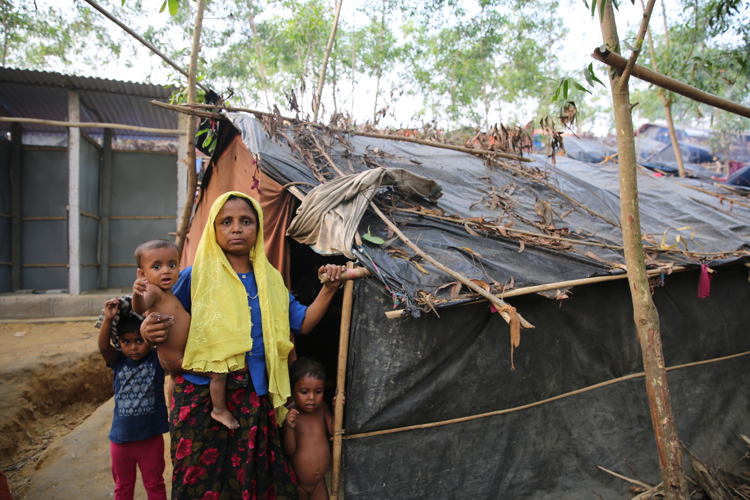 Tasnimarkhola camp: conditions for Rohingya refugees living in the camps in Bangladesh are grim. Credit: Mohammad Ghannam/MSF