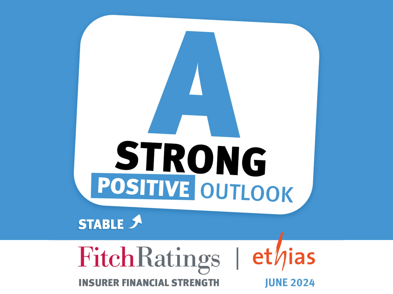 Fitch herbevestigt IFS-rating ’A’ van Ethias nv en verhoogt vooruitzicht van stabiel naar positief 