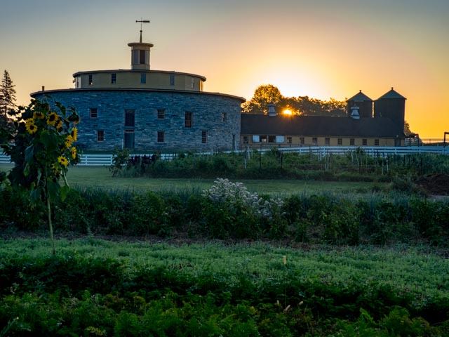 The Historic Grain Silos at Hancock Shaker Village 
[Photograph provided by the Hancock Shaker Village]