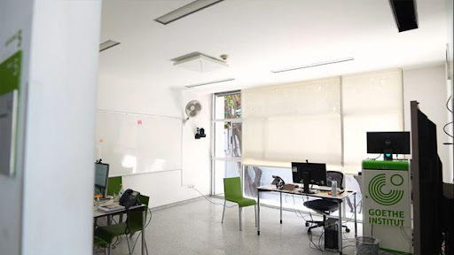 One of the seven TeamConnect Ceiling 2 microphones installed at the Goethe-Institut Mexiko