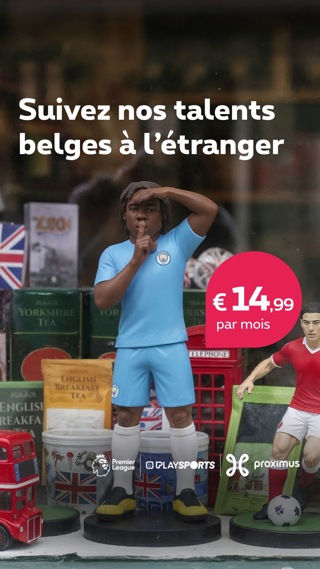 Les talents du football belge brillent en Europe et chez eux, grâce à Proximus et SILK