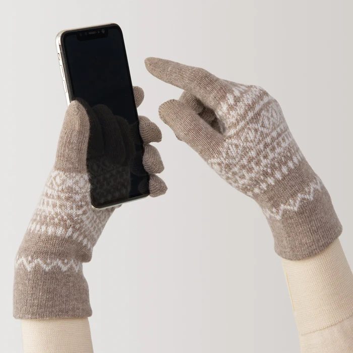 Wool Patterned Touchscreen Gloves, $24.90