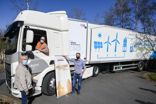 Colruyt Group en AB InBev bundelen de krachten om de markt voor waterstoftrucks in België te ontwikkelen