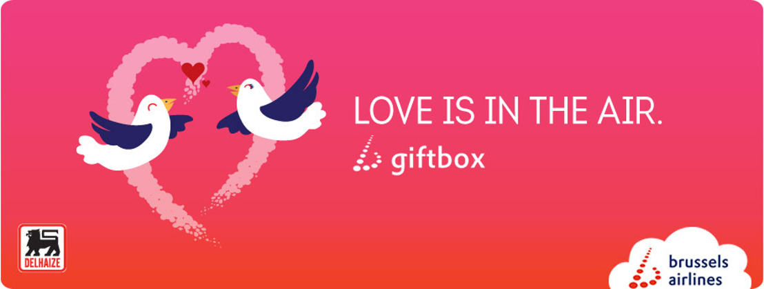 Brussels Airlines et Delhaize créent la b.giftbox, un coffret cadeau pour la Saint Valentin