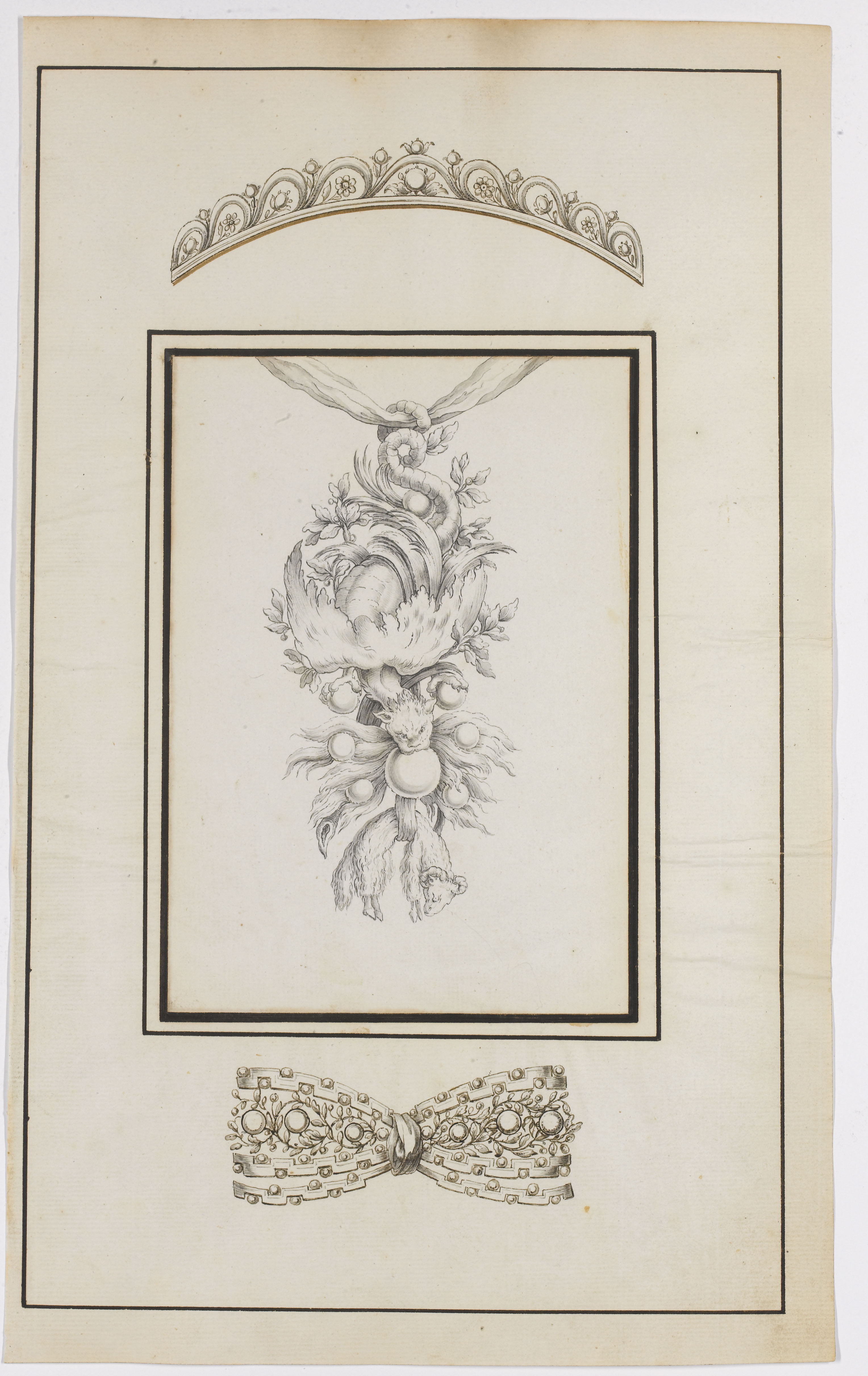 Design for the insignia of the Order of the Golden Fleece Ontwerp (c) Sotheby&#x27;s images
