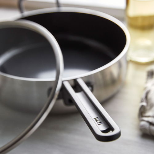 GreenPan™ Stanley Tucci™ Stainless Steel Ceramic Nonstick 4QT/26cm Sauté Pan with Lid - €234 GreenPan™ Stanley Tucci™ Stainless Steel Ceramic Nonstick 4QT/26cm Sauté Pan with Lid - €234