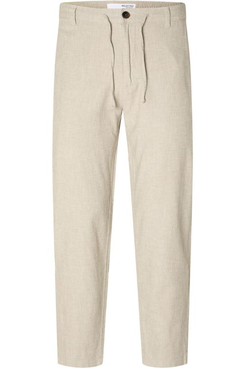 Selected_Trous SEL Slhslimtape-Brody 172 Linen Pants Noos white_JUTTU_€59,99