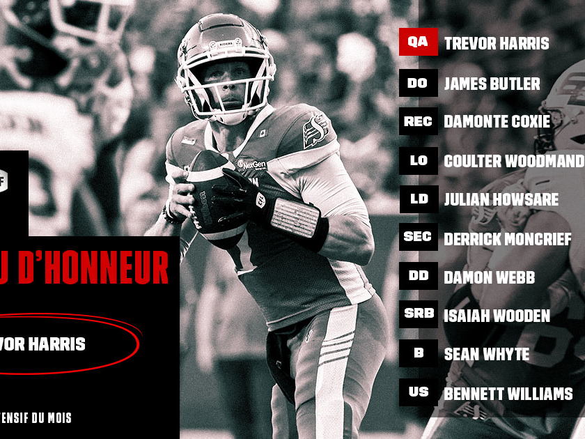 Tableau d’honneur de la LCF : Juillet – Harris est le joueur du mois