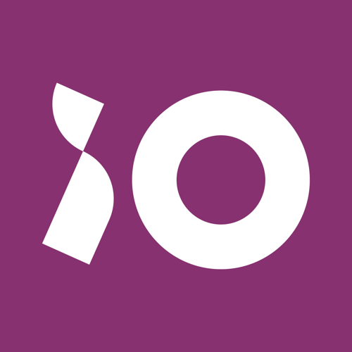 iO logo - purple