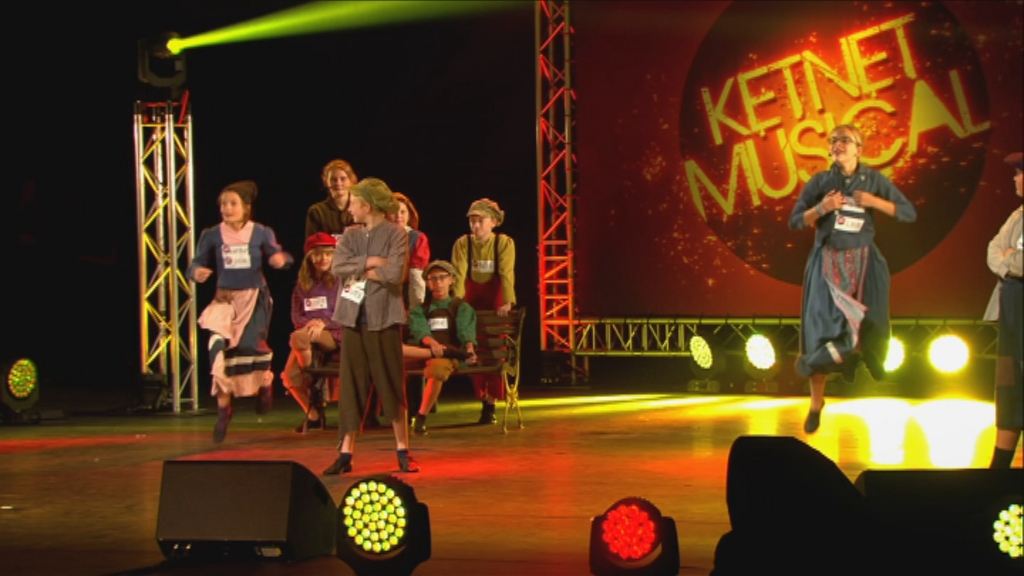 Ketnet Musical : enkele van de finalisten in actie - (c) VRT