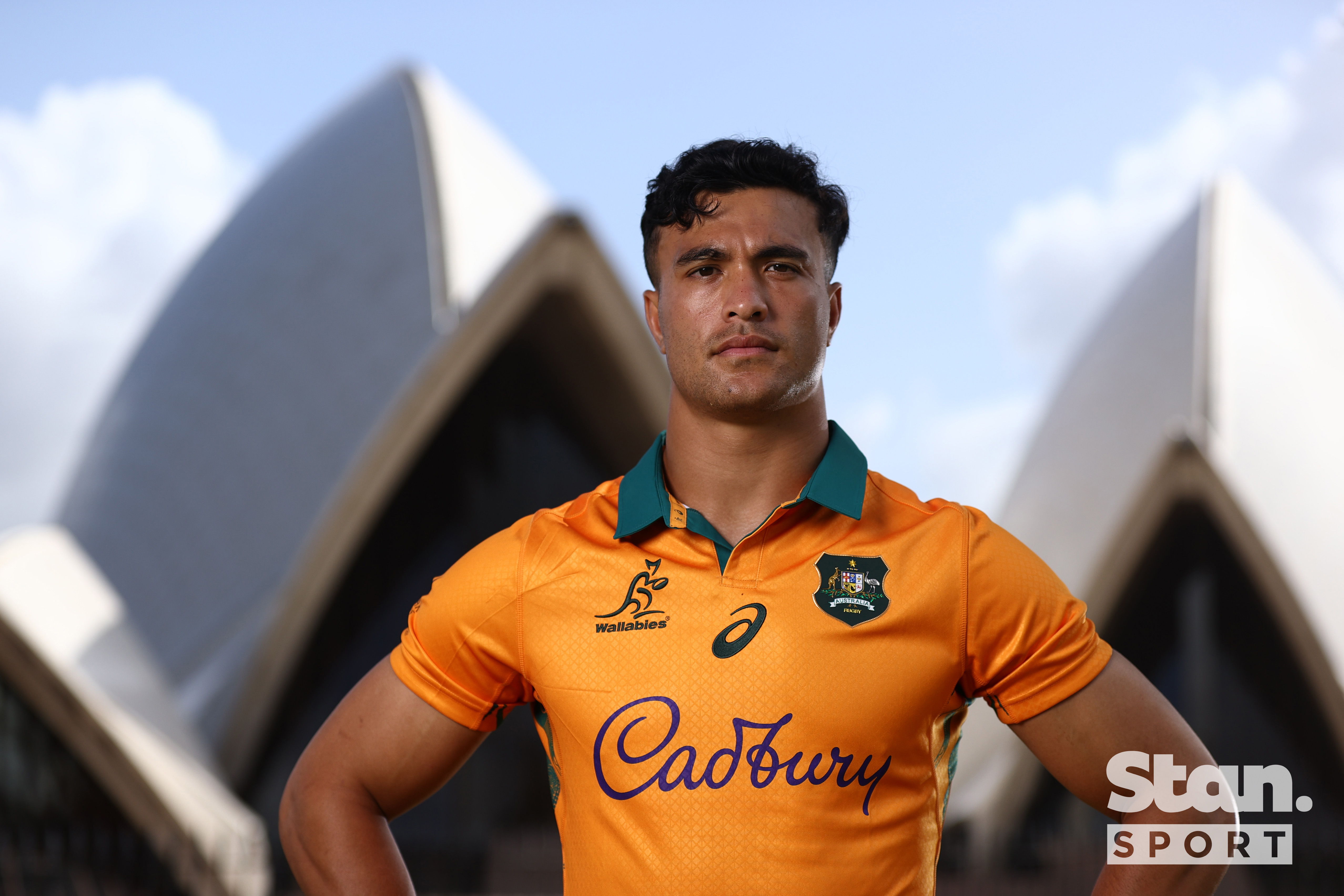 Wallabies superstar Joseph-Aukuso Suaalii in the 2025 Lions Tour jersey