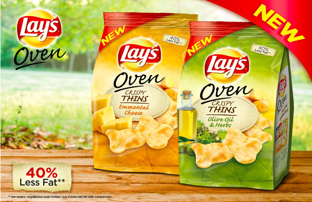 Lay's Oven Crispy Thins Key Visual