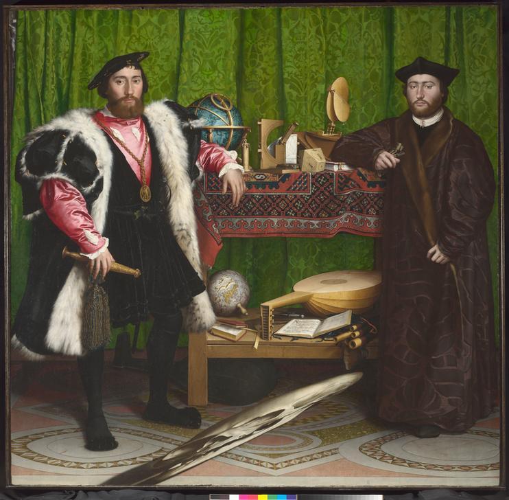 “The Ambassadors”, 1533. Hans Holbein the Younger. AKG1557882 ©National Gallery Global Limited / akg-images