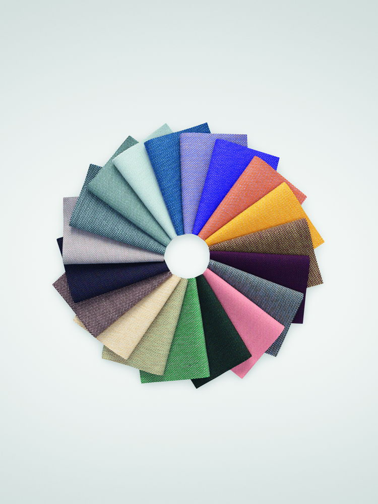 Steelcut Quartet by Giulio Ridolfo, colour wheel image, upholstery. Copyright Casper Sejersen