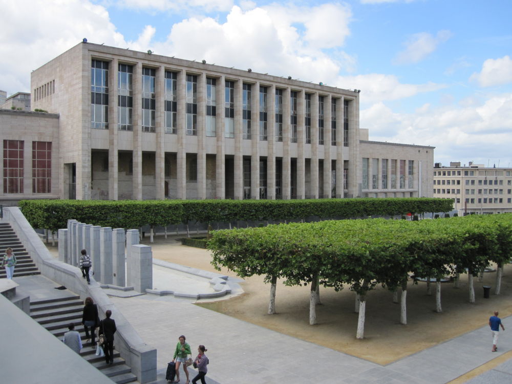 La Bibliothèque royale de Belgique, au Mont des Arts, à Bruxelles
