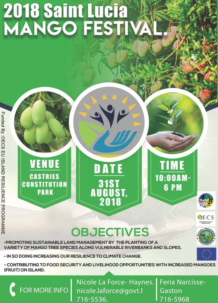 Poster of the Saint Lucia Mango Festival