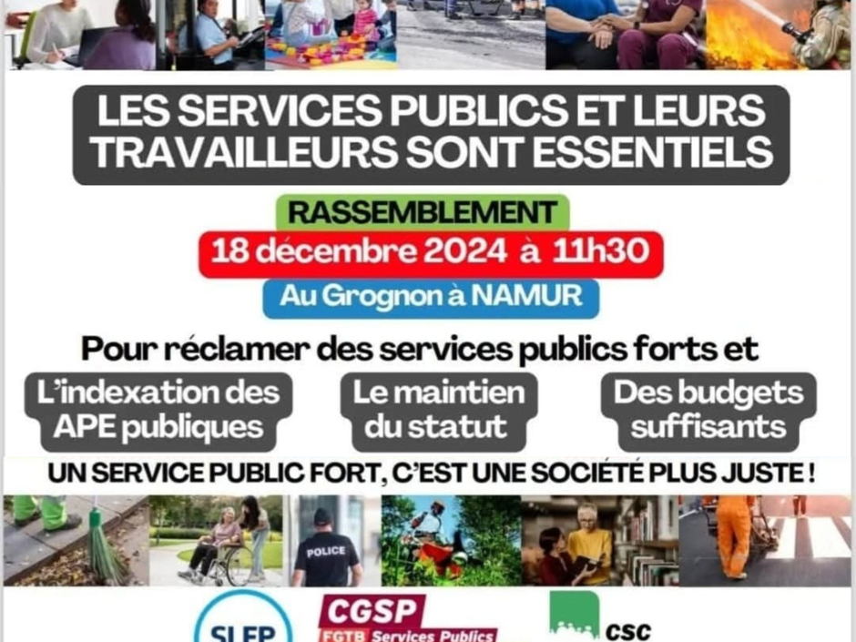 Des coups de hache dans tous les services publics wallons