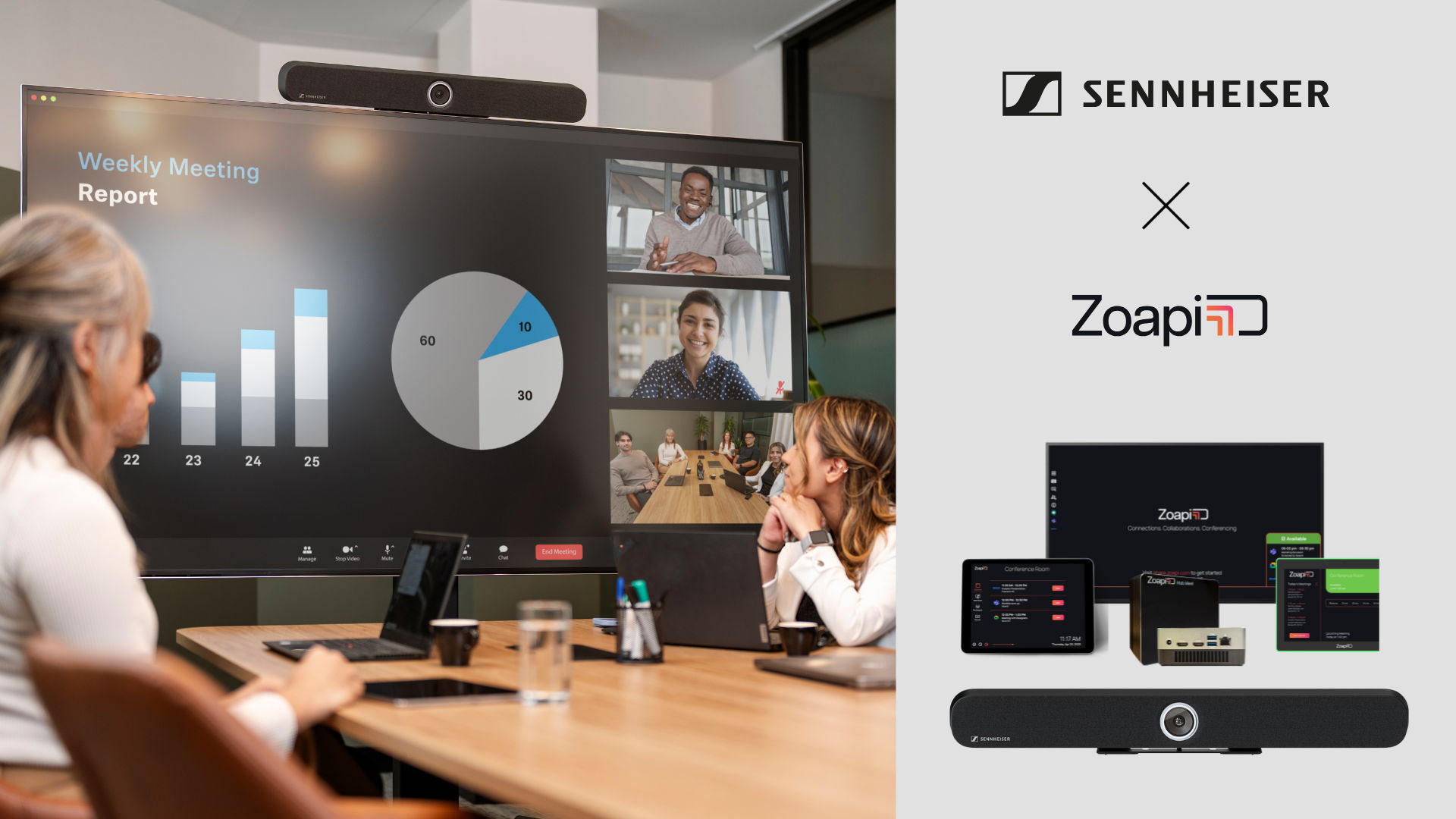 Les solutions avancées de salles de réunion de Zoapi sont conçues pour briser les barrières et connecter les équipes sans effort, quel que soit leur emplacement physique. Les solutions avancées de salles de réunion de Zoapi sont conçues pour briser les barrières et connecter les équipes sans effort, quel que soit leur emplacement physique.