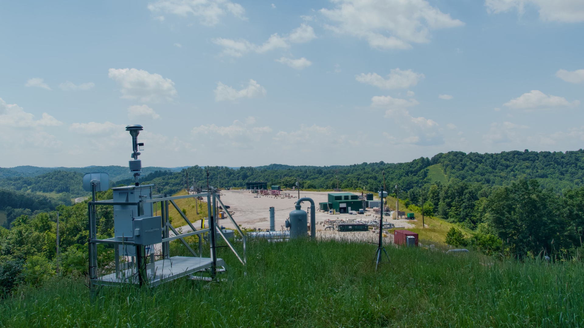 Above: One of the dozens of Radical Transparency air monitors providing real-time data on CNX operations. Above: One of the dozens of Radical Transparency air monitors providing real-time data on CNX operations.
