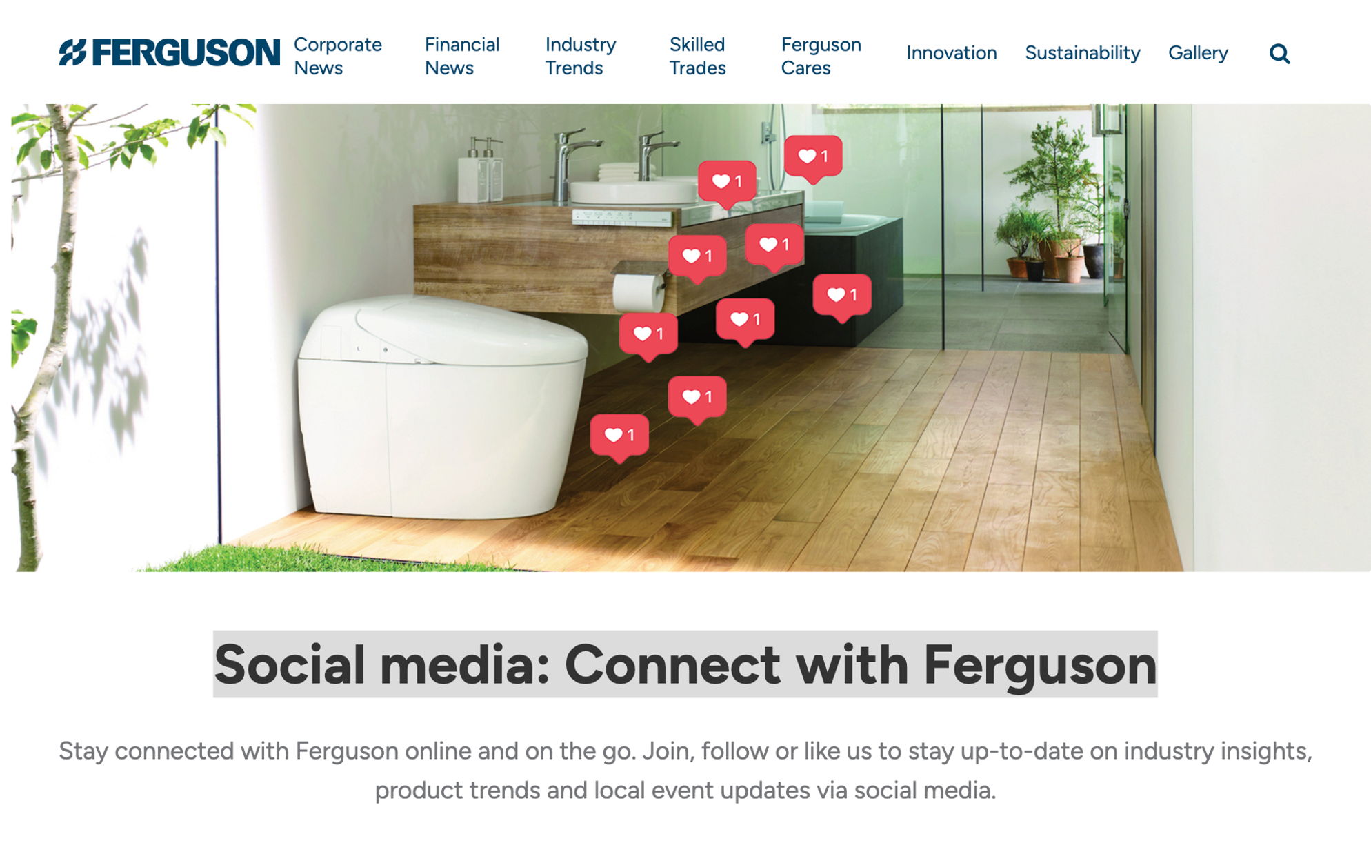 Social media: Connect with Ferguson