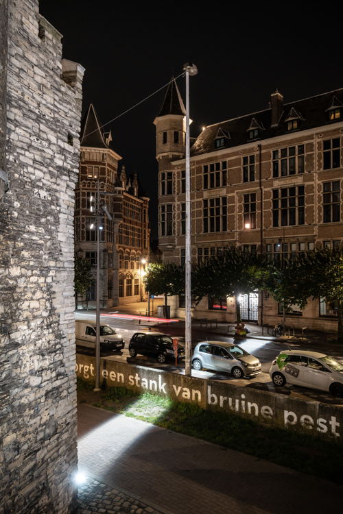 Lichtprojectie van de burchtwal ©LUCID