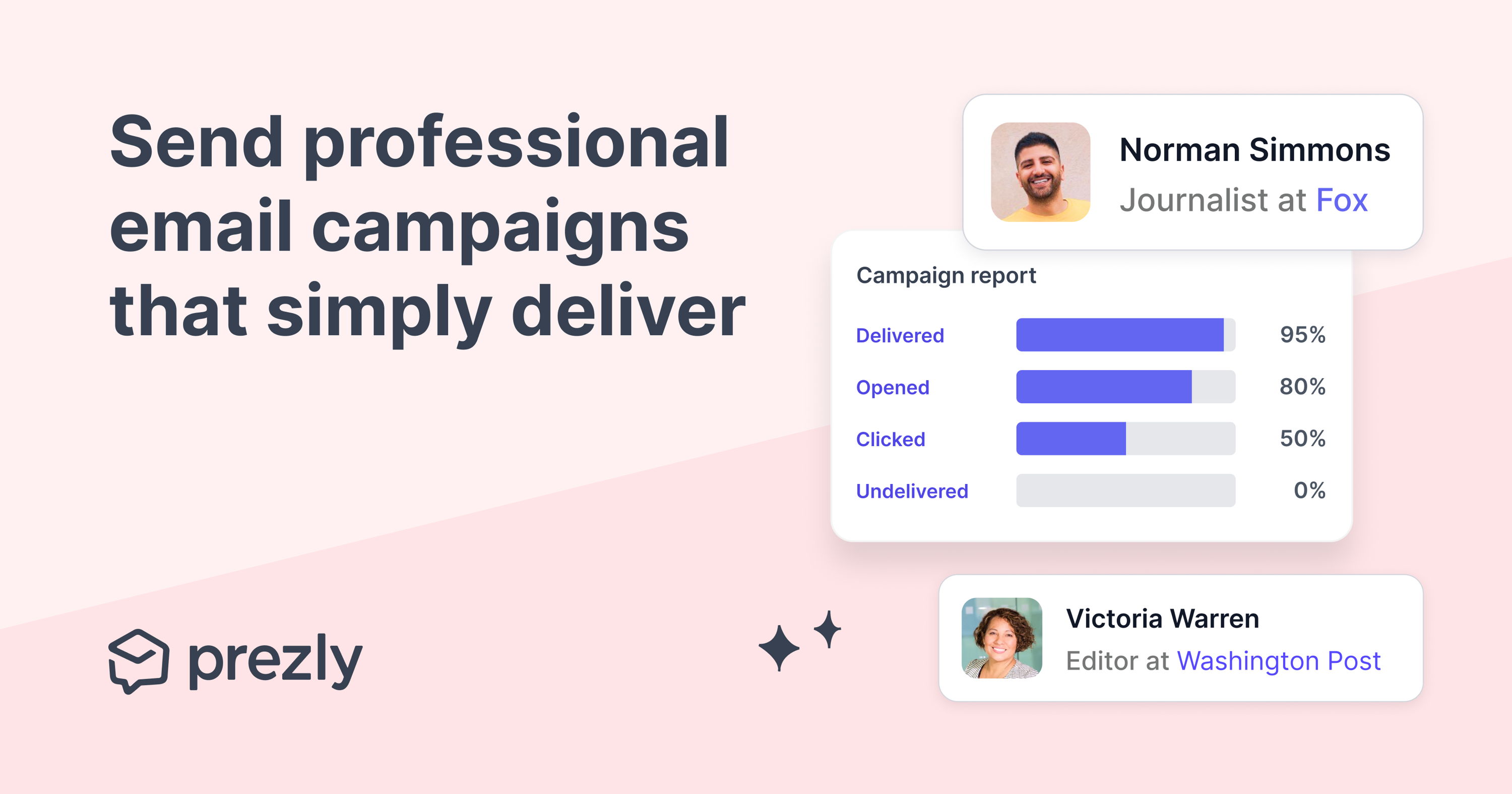 Send professional email campaigns that simply deliver