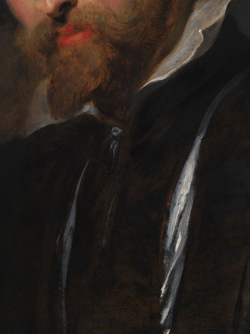 15_Peter Paul Rubens, Zelfportret, Rubenshuis Antwerpen, detail jasje opname 12 april 2018 na restauaratie KIK-IRPA, foto KIK-IRPA Brussel