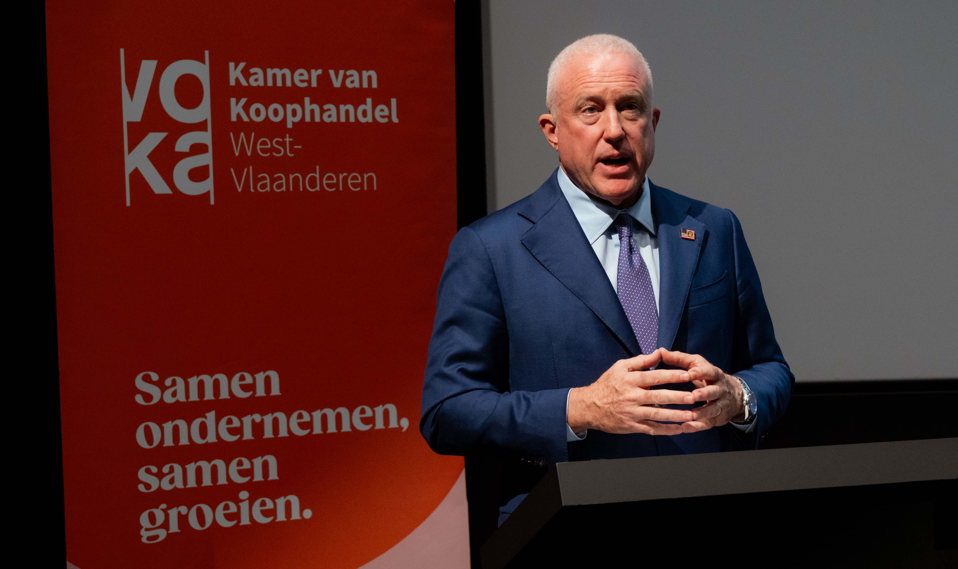 Voka West-Vlaanderen ontvangt nieuwe Amerikaanse ambassadeur Bill White